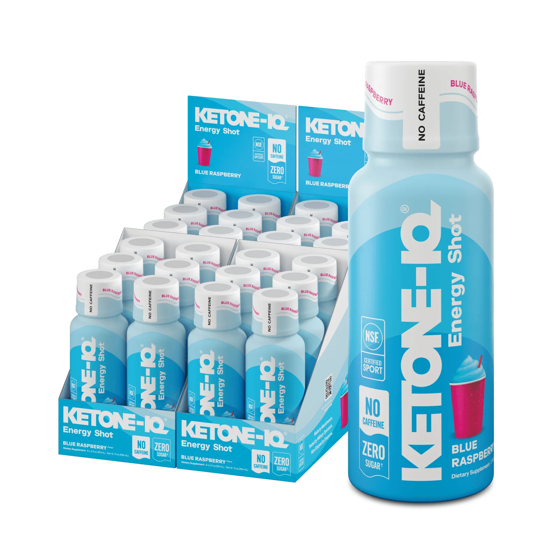 Ketone-IQ No Caffeine Shot Blue Raspberry